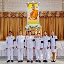เทศบาลตำบลศรีษะเกษ ร่วมพิธีเจริญพระพุทธมนต์และทำบุญตักบาตร ถวายพระราชกุศล เนื่องในโอกาสฉลองพระชนมายุ 99 พรรษา สมเด็จพระสังฆราช