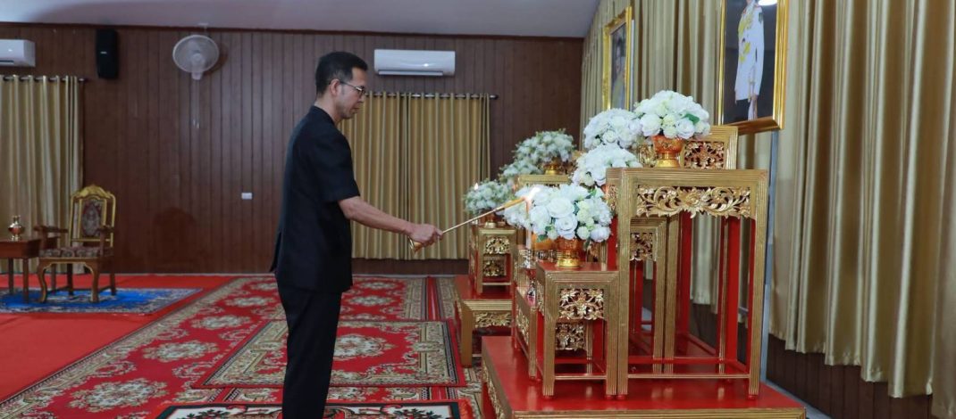 อำนาจเจริญจัดพิธีสวดพระพุทธมนต์และเจริญจิตตภาวนา อุทิศถวายพระราชกุศล ประจำเดือนมิถุนายน 2569
