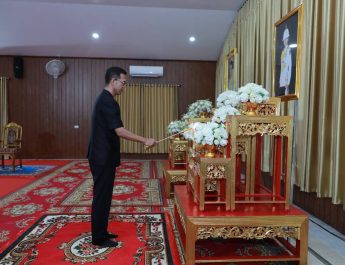 อำนาจเจริญจัดพิธีสวดพระพุทธมนต์และเจริญจิตตภาวนา อุทิศถวายพระราชกุศล ประจำเดือนมิถุนายน 2569