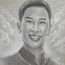 ลพบุรี ศิษย์อาจารย์เฉลิมชัย อัจฉริยะศิลปินเยาวชนลพบุรีวาดภาพแสดงความอาลัยเจ้าฟ้าพัชรกิติยาภา