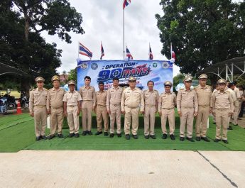 อำเภอตะกั่วป่า จังหวัดพังงา เปิดปฏิบัติการ “Operation 90 Days” ผ่าแผนยุทธการ 90 วัน พิฆาตยาเสพติด บูรณาการทุกภาคส่วนปราบปราม สกัดกั้นเครือข่ายยาเสพติด