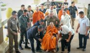 กาฬสินธุ์ทำบุญศาลากลางเสริมสิริมงคล หลวงปู่ศิลาสร้างขวัญกำลังใจขรก.ปฏิบัติหน้าที่บำบัดทุกข์ บำรุงสุขให้แก่ประชาชน