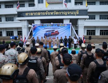 กาญจนบุรี – จัดพิธีปล่อยแถวเปิดปฏิบัติการ Operation 90 Days ผ่าแผนยุทธการ 90 วัน พิฆาตยาเสพติด