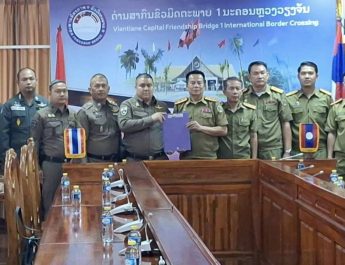 ตม.จว.หนองคาย รับตัว130 คนไทย จากทางการ สปป.ลาว ภายหลังการจับกุมและกวาดล้างเครือข่ายทำเว็บพนัน ในนครหลวงเวียงจันทน์ สปป.ลาว