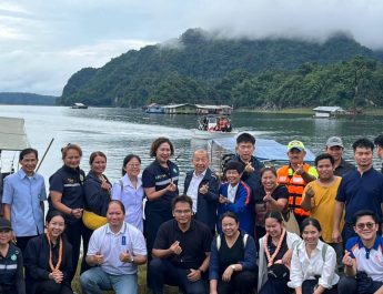 กาญจนบุรี : ประชุมขับเคลื่อนโครงการพัฒนาระบบการแพทย์ฉุกเฉินทางน้ำ อ.ทองผาภูมิ เฉลิมพระเกียรติฯ ยกระดับการช่วยเหลือผู้ป่วยพื้นที่ห่างไกล