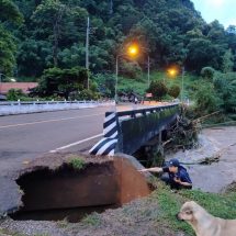ด่วน สะพานทางเข้าวัดป่าถ้ำวัวทรุดห้ามรถทุกชนิดผ่าน