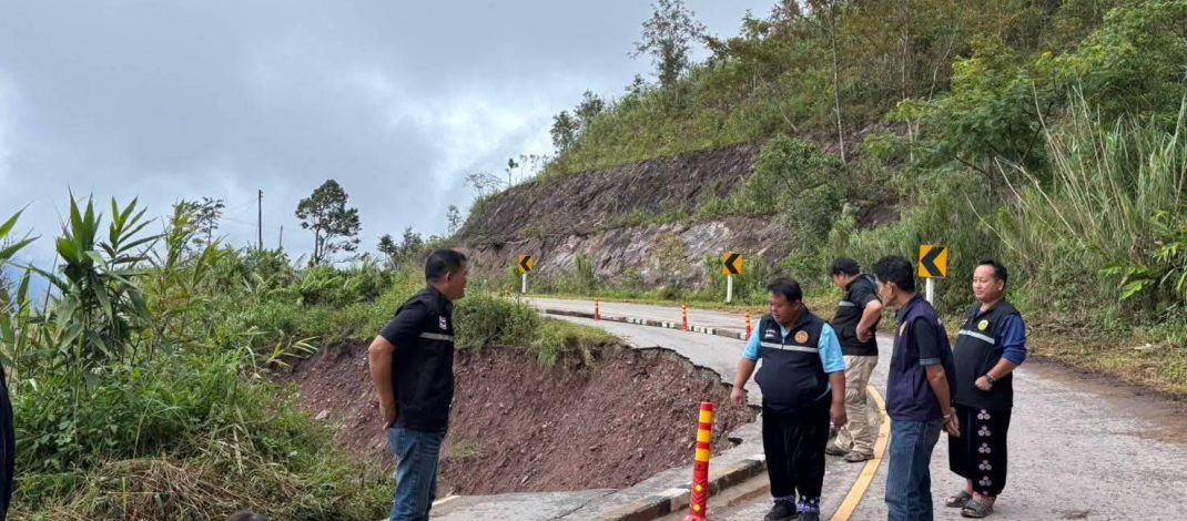 น่านเตือนภัยฝนหนัก! น้ำกัดเซาะทางหลวง 1016–ภูเพียงปิดถนนน้ำท่วม หวั่นดินสไลด์