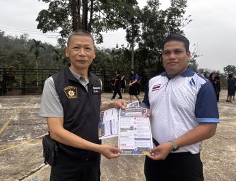 โรงเรียนบ้านธารมะลิซักซ้อมแผนเผชิญในสถานศึกษา ภายใต้แนวทาง “หนี – ซ่อน – สู้”