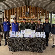 กองกำลังผาเมือง สกัดกั้นกลุ่มขบวนการลักลอบลำเลียงยาเสพติด ยึด คีตามีน 40 กิโลกรัม ชายแดนแม่สาย