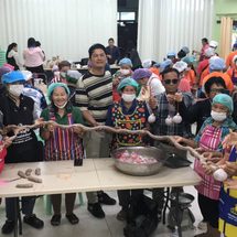ชัยภูมิ!!!ตำบลนายฝายส่งเสริมอาชีพหม่ำ “หลักสูตรการแปรรูปอาหารจากเนื้อสัตว์ (หม่ำหม่ำหมู)โบราณพร้อมออกแบบบรรจุภัณฑ์และการใช้สื่อออนไลน์เพื่อการตลาด” ให้แก่กลุ่มแม่บ้านในตำบล