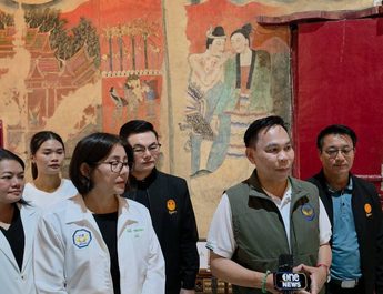 กมธ.ลงพื้นที่วัดภูมินทร์ ห่วงโครงสร้างเสียหายสะสม พบรอยร้าวหลายจุด-ด้านทิศตะวันออกมีการทรุดตัว