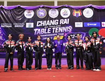 เปิดฉากแล้ว! ศึกเทเบิลเทนนิสชิงแชมป์ประเทศไทย 4 ดาว ทัพนักกีฬาเกือบ 1,000 คนประชันฝีมือที่เชียงราย