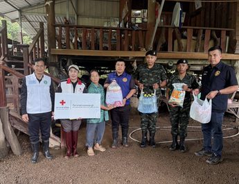 กาญจนบุรี : น้ำป่าท่วม อ.ทองผาภูมิ … ทหาร ร.29 ทุ่มสรรพกำลังช่วยเหลือประชาชน จัดกำลังพลเฝ้าระวังพื้นที่เสี่ยง เตรียมความพร้อมรับมืออย่างใกล้ชิด