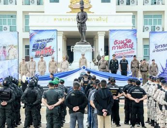 กาฬสินธุ์รุกหนัก ฝ่ายปกครองผนึกกำลังตำรวจขยายผลสายด่วนผู้ว่าฯ 1567 สายด่วนผู้การฯ 191 ลุยกวาดล้างยาเสพติดต่อเนื่อง