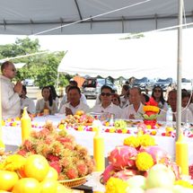 ฉะเชิงเทรา – คึกคัก พิธีบวงสรวง “วันคเณศจตุรถี” วัดโพรงอากาศ “จิรวัฒน์-ราเชน” แจกทานข้าวสาร-น้ำดื่ม กว่า 300 ชุด ให้ชาวบางน้ำเปรี้ยว