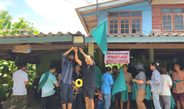 ชาวท่าเรือรวมพลังติดธงเขียว ค้านโรงงานปุ๋ย-ขยายท่าเรือ หวั่นกระทบชุมชนและแม่น้ำป่าสัก