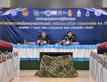 นบ.ยส.35 สรุปผลปฏิบัติงานของ สกัดกั้นและปราบปรามยาเสพติด ปี 2569