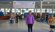 “ราเชน” สวมเสื้อม่วง ใช้สิทธิ์เลือกตั้งนายก อบจ.นนทบุรี ปลุกพลังชาวนนท์เข้าคูหาพัฒนาท้องถิ่น