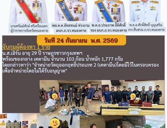 หนองคาย กก.สืบสวน ภ.จว.หนองคาย ชุดปฏิบัติการที่ 3 เปิดยุทธการหนองคายเมืองปลอดภัย 90 วัน พิฆาตยาเสพติด รวบ 2 สาวไทย พร้อมของกลาง เคตามีน,เฮโรอิน จำนวนหนึ่ง