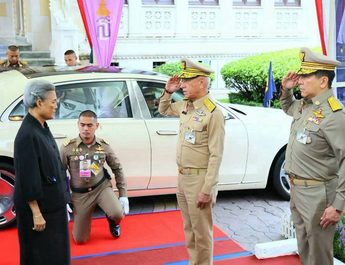 สุขสมรวย รัฐมนตรีประจำสำนักนายกรัฐมนตรี เฝ้าฯ รับเสด็จ สมเด็จพระกนิษฐาธิราชเจ้า กรมสมเด็จพระเทพรัตนราชสุดาฯ สยามบรมราชกุมารี ทรงเป็นองค์ประธานการประชุมคณะกรรมการอำนวยการจัดงานพระราชพิธีถวายพระเพลิงพระบรมศพฯ ครั้งที่ 2/2569
