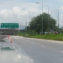 ปราจีนบุรี น้ำท่วมถนน 304 เข้าสู่ภาวะปกติแล้ว
