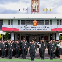 (สุรินทร์) มทบ.25 จัดกิจกรรมเคารพธงชาติไทยและร้องเพลงชาติไทย เนื่องในวันพระราชทานธงชาติไทย 28 กันยายน (Thai National Flag Day) ประจำปี 2569
