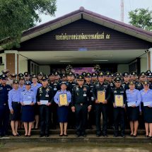 (สุรินทร์) นพค.54 จัดงานวันคล้ายวันสถาปนา ครบรอบ 60 ปี เพื่ออุทิศส่วนกุศลให้กับกำลังพลที่เสียชีวิต และเพื่อความเป็นสิริมงคลแก่กำลังพลภายในหน่วย