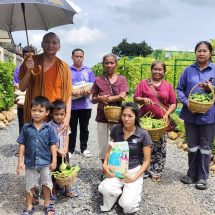นครนายก – หลวงพี่ ใจดีปลูกผักสวนครัวแจกชาวบ้าน