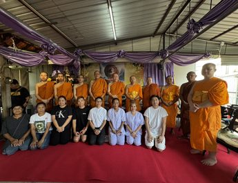 หลวงพี่น้ำฝน พร้อมสมัชชาคณะสงฆ์เขตปกครองพิเศษฮ่องกง คนไทยต่างแดนร่วมจัดพิธีบำเพ็ญกุศลพระครูปลัดวุฒิ โชติธมฺโม ครบ 50 วัน