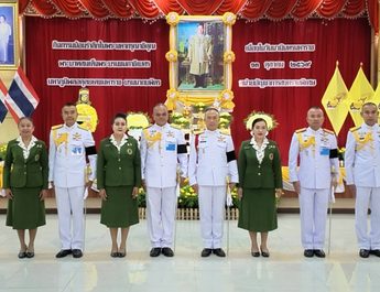 ลพบุรี ทหารรบพิเศษวางพวงมาลาวันนวมินทรมหาราชครบรอบปีที่ 10