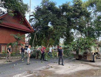 ภ.จว.แพร่ “เดินหน้า” ปรับปรุงภูมิทัศน์ พัฒนาอาคารสถานที่ ตัดแต่งกิ่งไม้ ตามนโยบายเร่งด่วน “หล่อ เร็ว โล่ง” มุ่งสร้างสภาพแวดล้อมที่สะอาด สวยงาม และเป็นระเบียบเรียบร้อย
